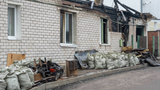 Professional Fire Damage Assessment technician working in Hamilton, OH